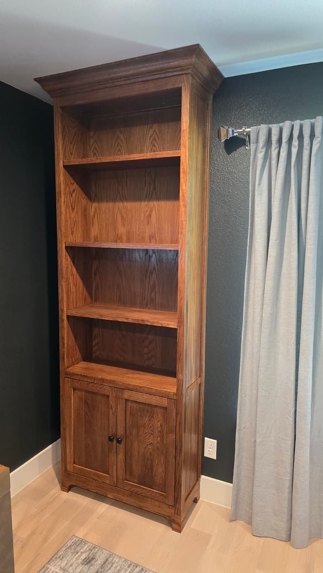 Custom built-in entertainment center with storage