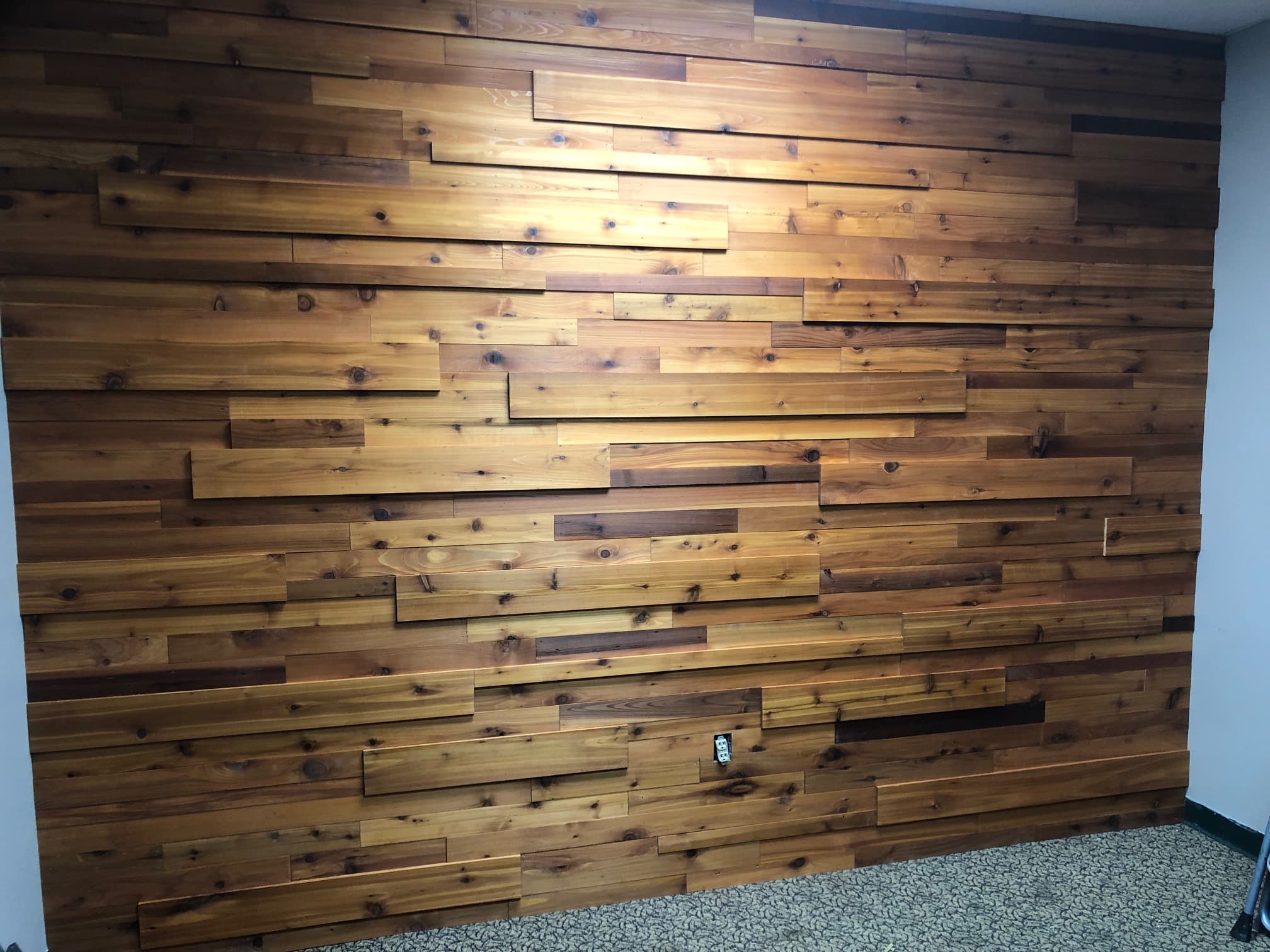 Custom Cedar Accent Wall