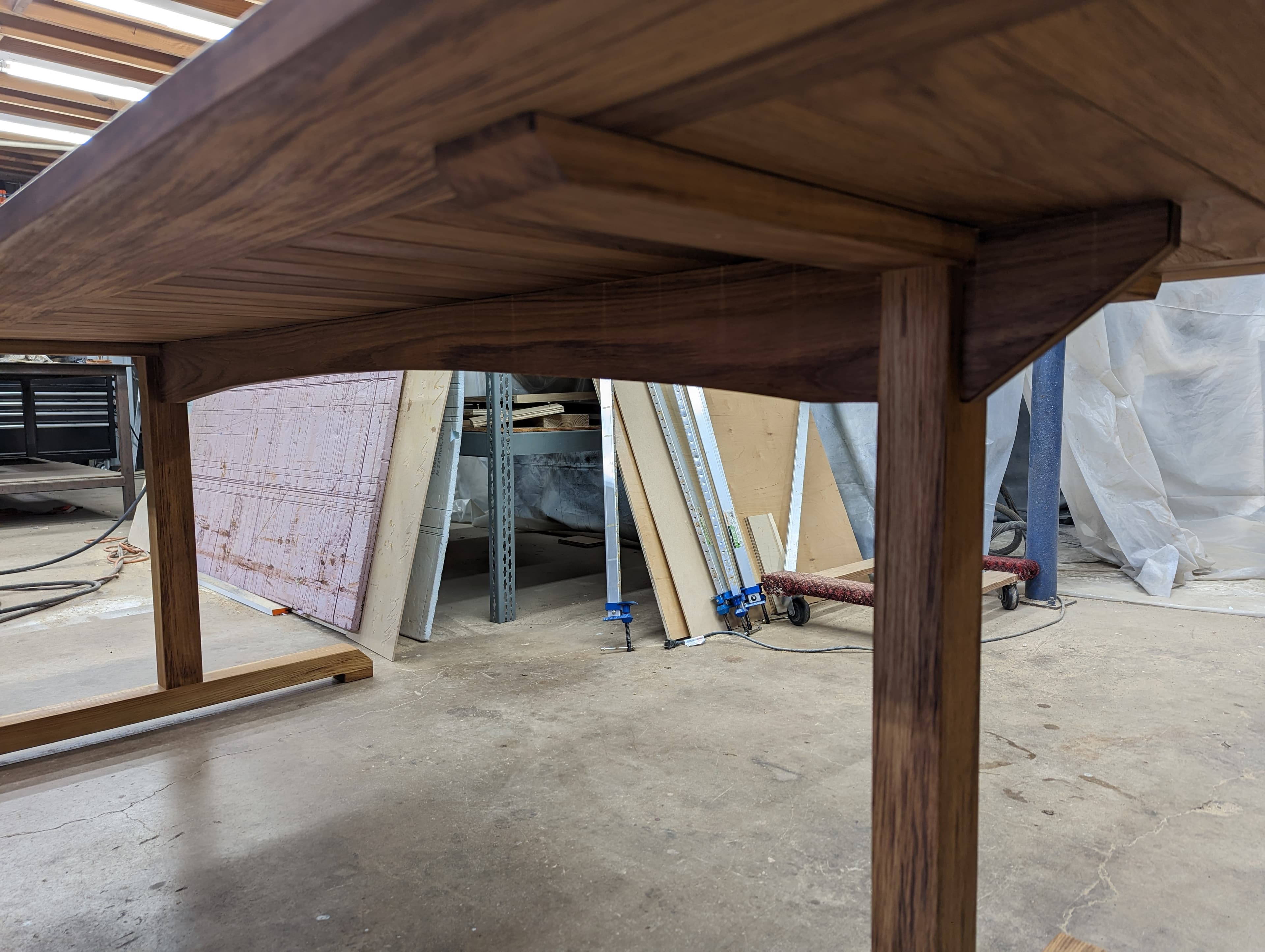 Custom Outdoor Teak Dining Table - Image 1