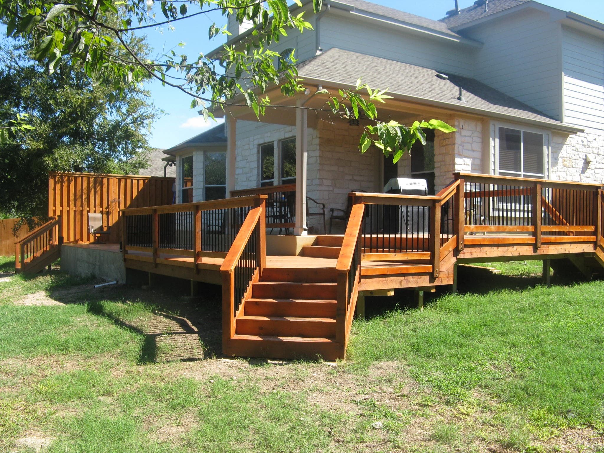 Professional deck construction services by DH Construction